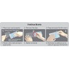 Merangue Clear Luggage Tags, Self Laminating, 10 Pack