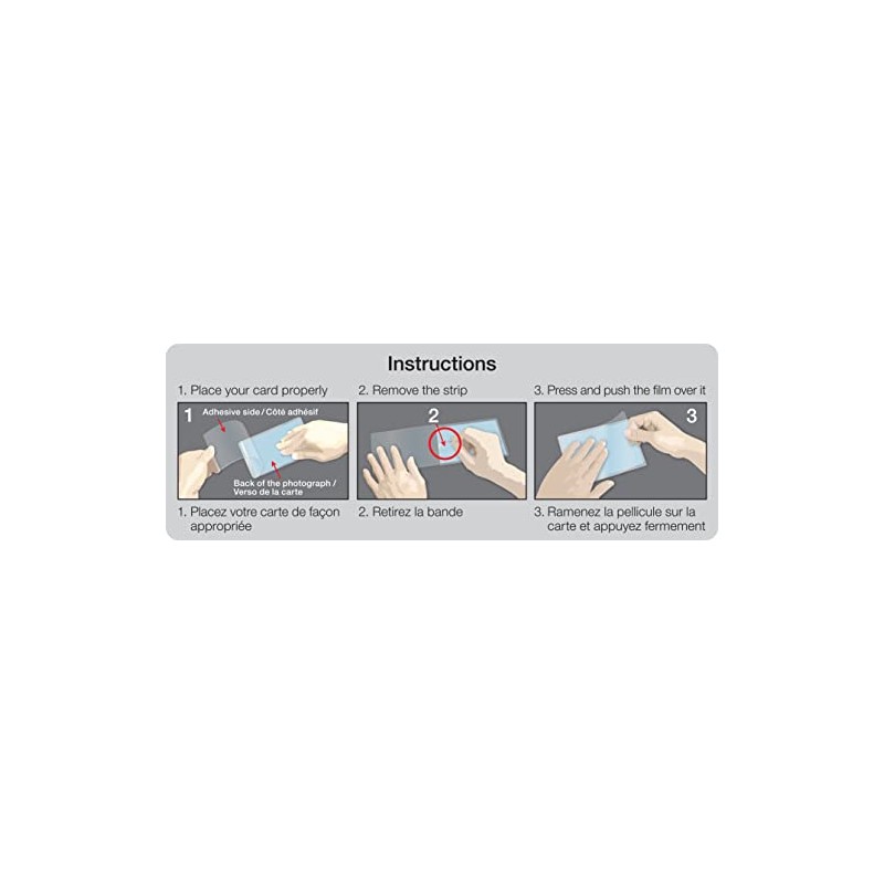 Merangue Clear Luggage Tags, Self Laminating, 10 Pack
