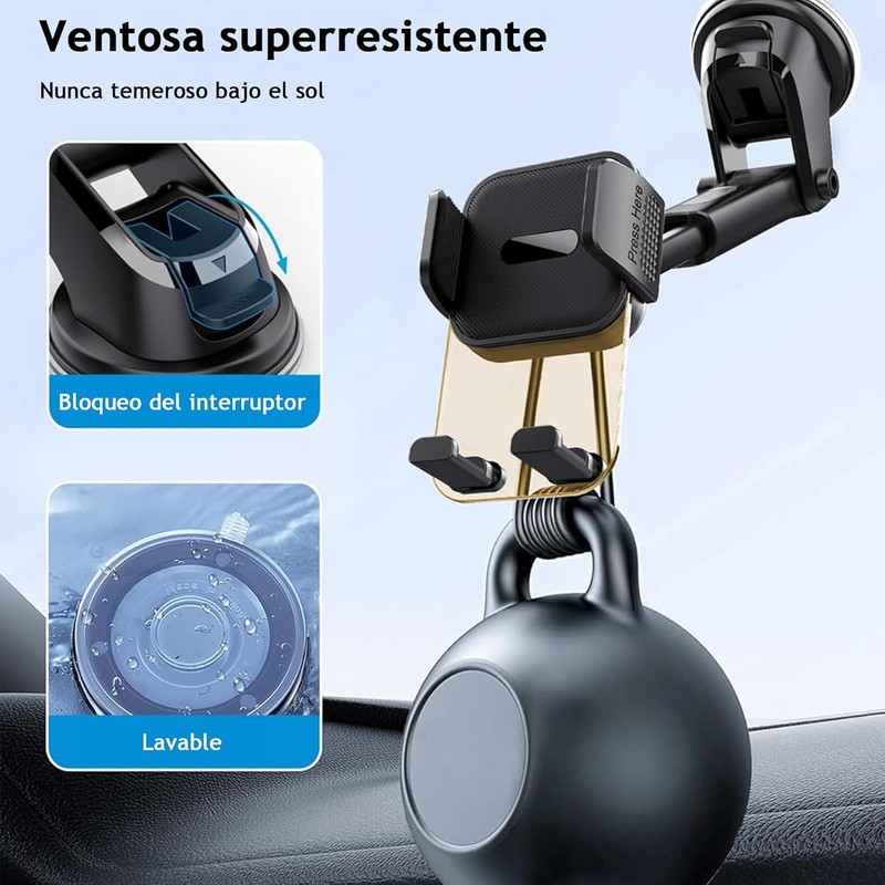 Eynshoo Soporte para Celular Automovil de Ventosa con Rotacion 360°