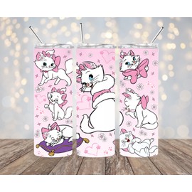 Handmade Aristocats Inspired 20 oz Stainless Steel Tumbler Handmade