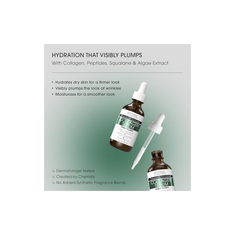 ADVANCED CLINICALS 2 PACK SET - SUERO FACIAL CON COLAGENO