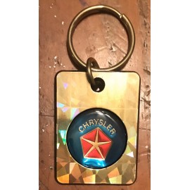 USA Industries Chrysler  New Old Stock Vintage Car Keychain B-E Industries USA Fob