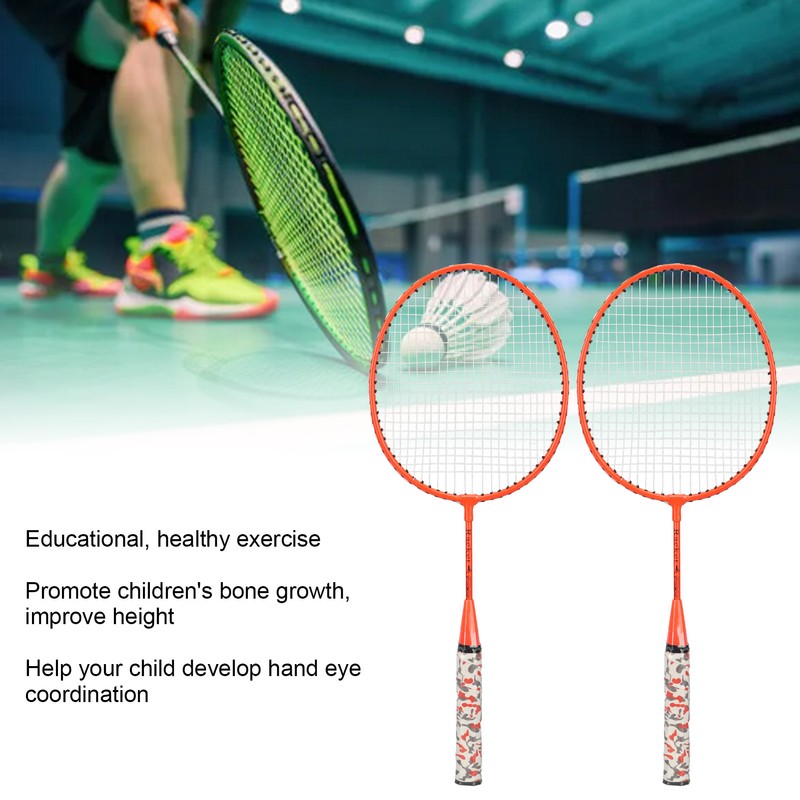 Badminton Racket with 2 Ball Hand Eye Coordination Exercise Educational