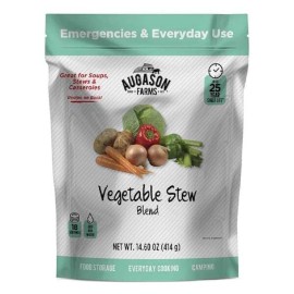 AUGASON FARMS Long Term 2 Food Pouches Emergency Survival UpTo 25 yr Shelf Life Vegetable Stew