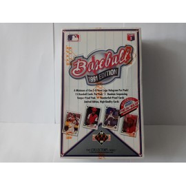 Upper Deck 1991 Baseball Cards Unopened Box (36 Packs per Box, 15 Cards/Pack). Look for The Atlanta Braves Chipper Jones Rookie Card