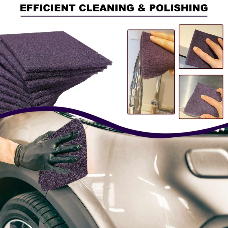 Premium 10 Pack 6" x 9" Purple General Purpose Scuff