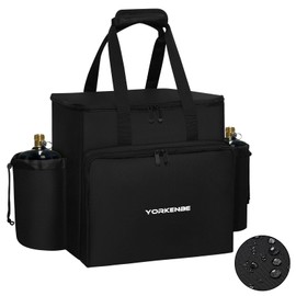Yorkenbe Portable Heater Carry Bag Compatible with Mr. Heater MH9BX, Water Resistant Buddy Propane Heater Carrying Case, with Multiple Pockets and Anti-Slip Bottom