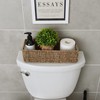 StorageWorks Seagrass Baskets with Built-in Handles, Bathroom Decor Box for