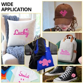 HTVRONT Pink Puff Vinyl Heat Transfer - 10" x 6ft Hot Pink Puff HTV Vinyl Roll for T Shirts, Hot Pink Puff Iron on Vinyl for Cricut & Cameo - Use for 3D Puff Heat Vinyl Design (Hot Pink)