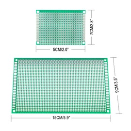 YUNGUI PCB Board Kit,11 Pieces Blank Circuit Board Large Prototype Board for Soldering and Electronic Project Compatible with Arduino Kits