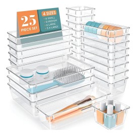 25 Piezas Organizadores De Cajones Para Maquillaje, Joyas