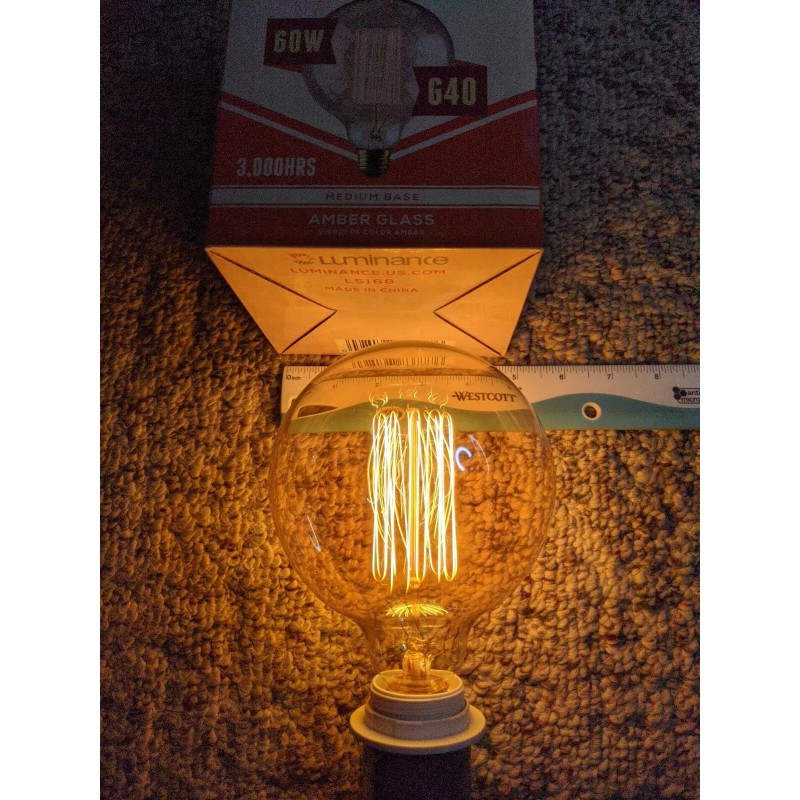 Luminance L5168 Vintage Edison Filament 60 Watt Light Bulb