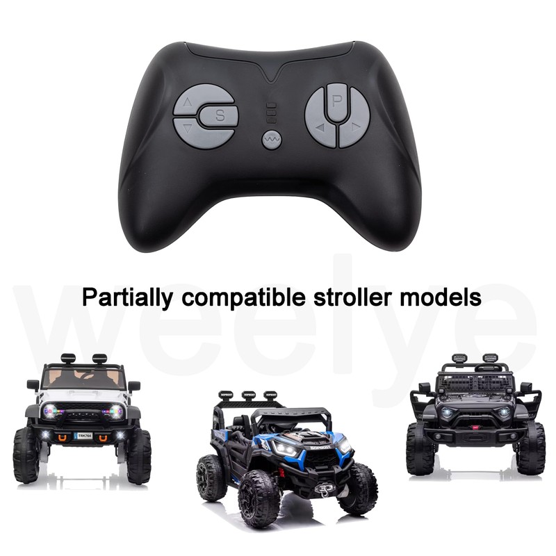 JR1839 Black Parental Remote Control Car, 2.4G Bluetooth Remote Control