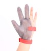RETON-PPE 3-Finger Chainmail Protective Glove, Stainless Steel Metal Cut Resistant