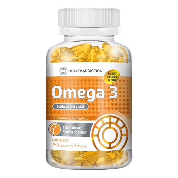 HEALTHADDICTION - Omega 3 Premium sin Sabor a Pescado, 150