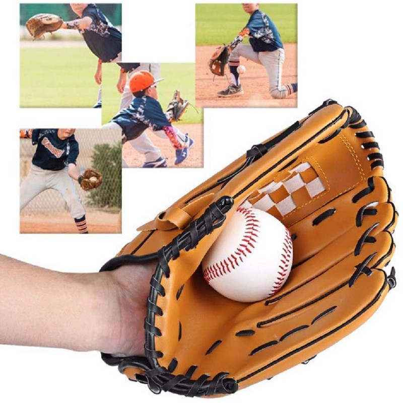 MEOTDEOY Baseball Catchball Soft Baseball White Leather Training Ball Softball