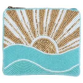 Bamboo Trading Hand-Beaded Rising Sun Essential Pouch