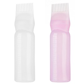 2 Pieces Hair Dye Brush Bottle, Root Comb Applicator Hair Dye Comb Hair Dye Bottle Applicator Brush Hair Dye Basic Tools Applicator Bottle Hair Shampoo Oil Comb