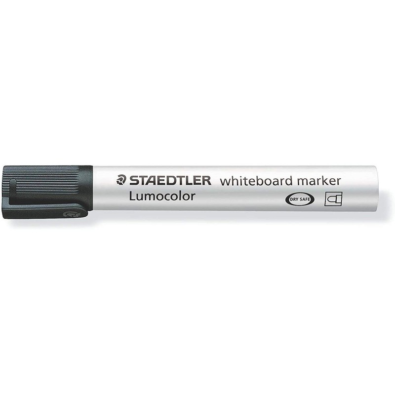 STAEDTLER Lumocolor Whiteboard Marker 351 Black Pack of 3aa
