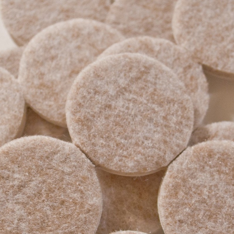 1-1/2" Diameter Heavy Duty Felt Pads - 4 Pcs