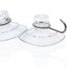 com-four® 40x suction cup holder, multi-purpose hook with metal hook