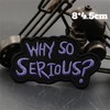 Patches Velcro "Why So Serious" Quotes Patch Emblem Tactical Morale