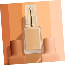 Mikinona 2Pcs Replacement Foundation Pump Head Matches Liquid Foundation for Luxurious Look Minimizes Waste Pressure Emulsion Pump Accessories