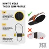 K1 Mid-Sole Ice Cleats - Rotatable Traction Aids For Flat