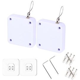 YFFSFDC Door Closer, Automatic Door Closer, Sliding Door Closer, Uniform Speed, Quiet, Mini Door Closer, Paste Screws, Dual Use, With Holes, Sliding Doors, Entryways, Indoor Use, Easy Installation, Set of 2