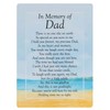 Widdle Celebrations In Memory of Dad Waterproof Graveside Memorial Card