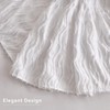 MIYE Wavy Tufted Bed Skirt - Wrap Around Dust Ruffle