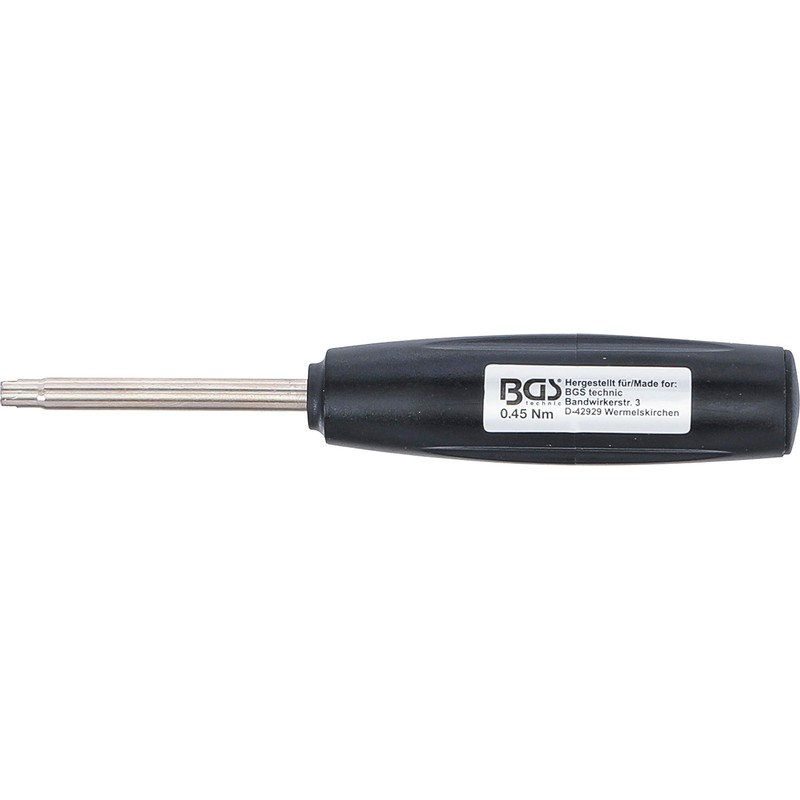 BGS Torque Wrench for Valve Connectors - 0.45 Nm, 1551