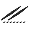sourcing map 2Pcs Strap Hinges, 6 Inch Shed Door Hinges