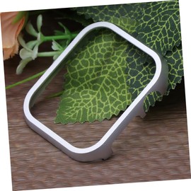 WOONEKY Elegant 44mm Watch Band Case for Iwatch4 Metal Frame Watch Screen Protector Plating Shell Silver