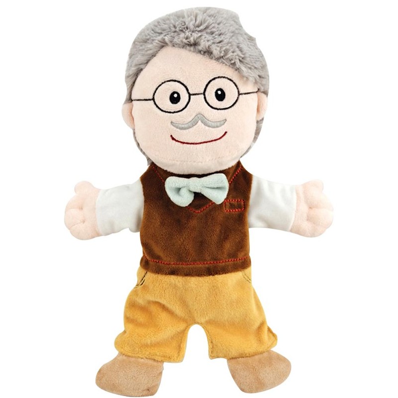 6Pcs Hand Puppet Set 11.8 Inch Soft Plush Family Members
