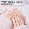 AILLSA Gel Nail Kit Short Almond Nail Tips 240pcs with