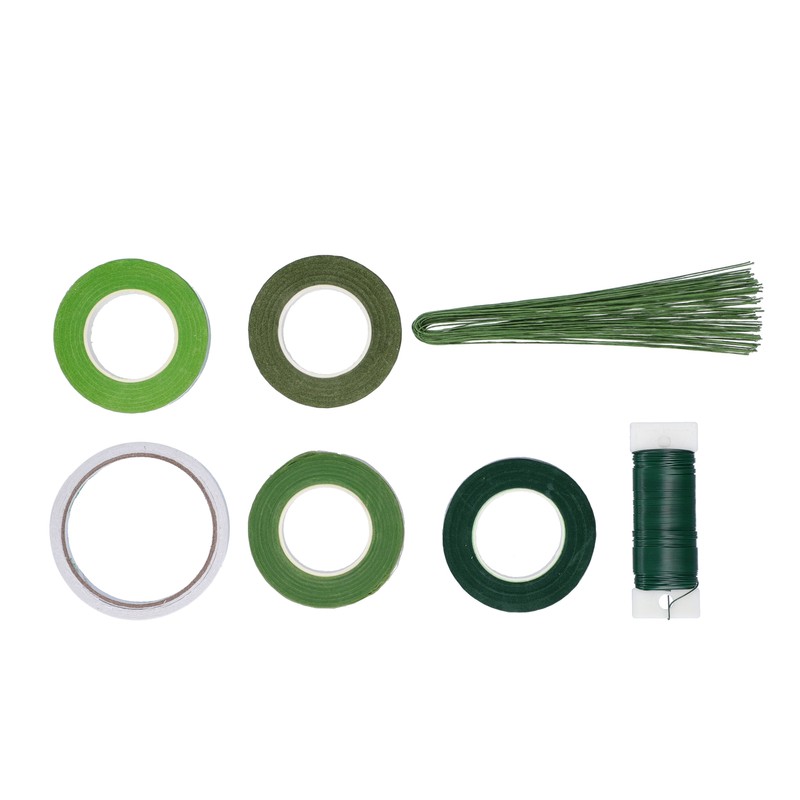 8Pcs set Flower Arrangement Kit Floral DoubleSided Tape Wire Cutter