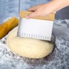 Dough Scraper, Stainless Steel, Dough Card Stainless Steel with Non-Slip