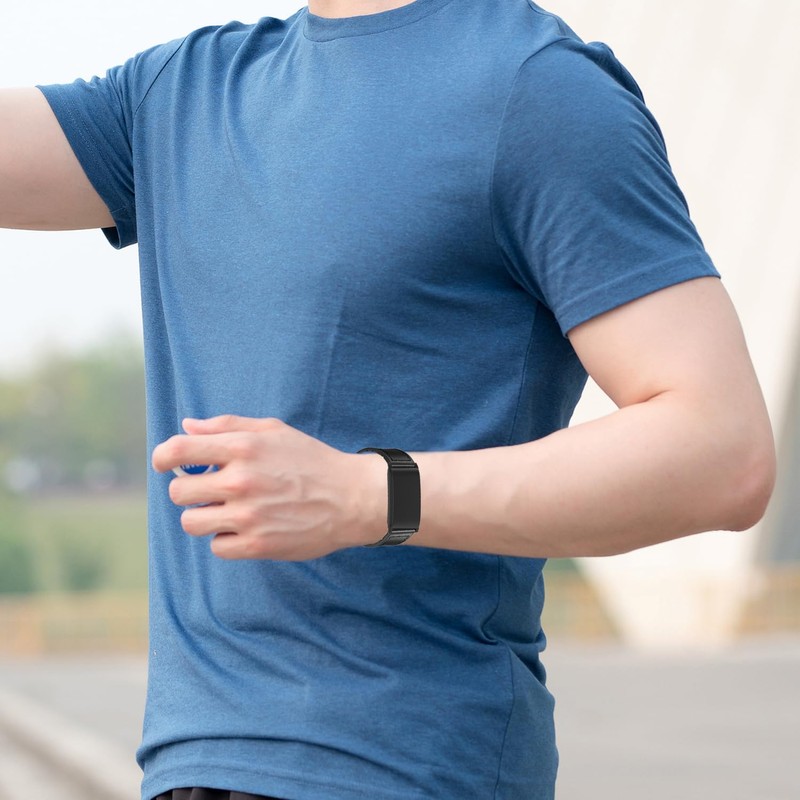 PONATTENO Replacement Leather Watch Band Compatible For Whoop 4.0, Breathable