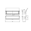 Yale YLP44-06/03-CP Letterplate/Letterbox, 300 mm, Fits 38-78 mm Doors, White