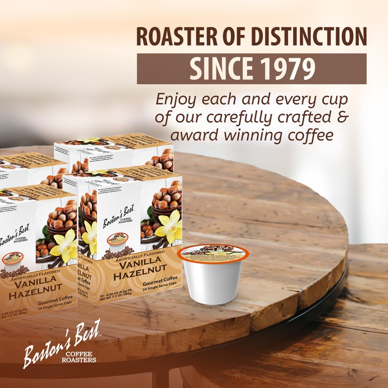 Boston’s Best - Vanilla Hazelnut Delicious Medium Roast Flavored Gourmet