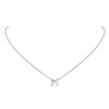 FindChic H Necklace Chain with Initial Silver Letter Necklace