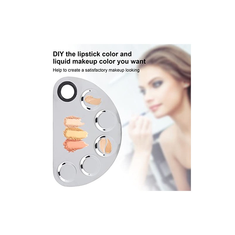 Placa de mezcla de maquillaje cosmético, espátula de nivelación para
