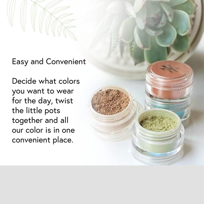 Honeybee Gardens PowderColors, Clean Mineral Eye Shadow in Chai, Matte