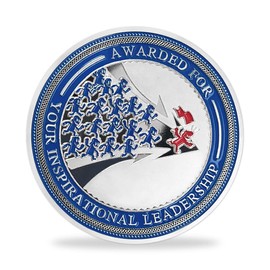 10Pcs Leadership Coins Set Appreciation Award Gifts for Employees-Inspirational Coins Bulk Gifts for Coworkers Staffs Students