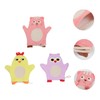 FRCOLOR 3Pcs Bath Scrubber Cartoon Animal Shower Mitts for Gentle