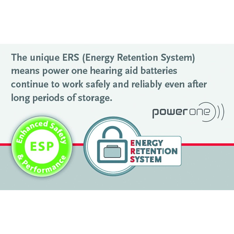 Power One Hearing aid Batteries Size 312 - p312 Battery
