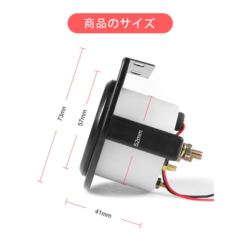 yiteng Automotive High Sensitivity 52mm Voltmeter Voltage Gauge Meter Power