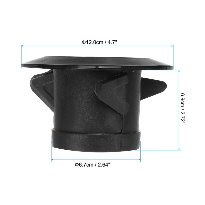 PATIKIL 3 Inch Round Air Vent, 1Pcs ABS Adjustable Soffit