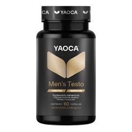Yaoca Men's Testo Vitaminas Para Hombre 60 Capsulas Sfn Sin Sabor